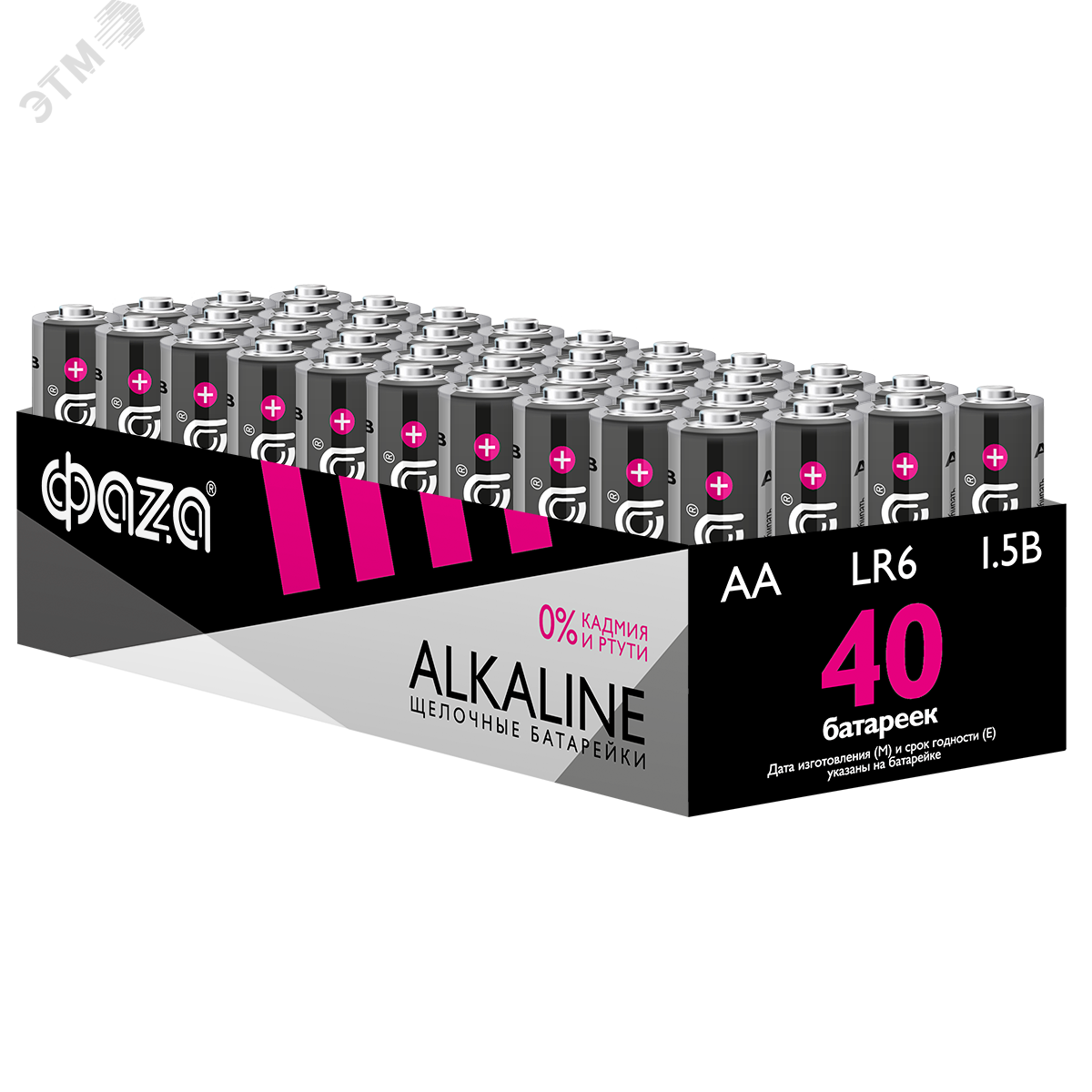 Элемент питания LR 6 (AA) алкалиновая уп. 40 шт. Alkaline Pack-40 5023017 ФАZА