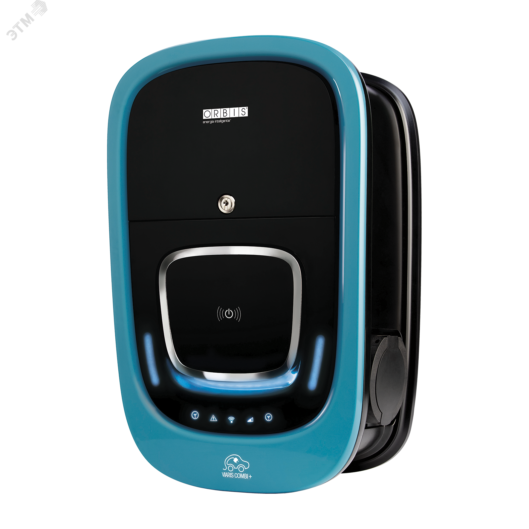 Зарядная станция для электромобилей VIARIS COMBI + настенная, медленная (AC), 22kW, 2 розетки Type2 OB94P7CCKA2 ORBIS