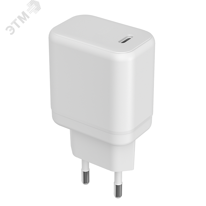 Зарядное устройство сетевое (адаптер к кабелю USB) белый 20Вт разъем Type-C ФАZА 5048768 JazzWay