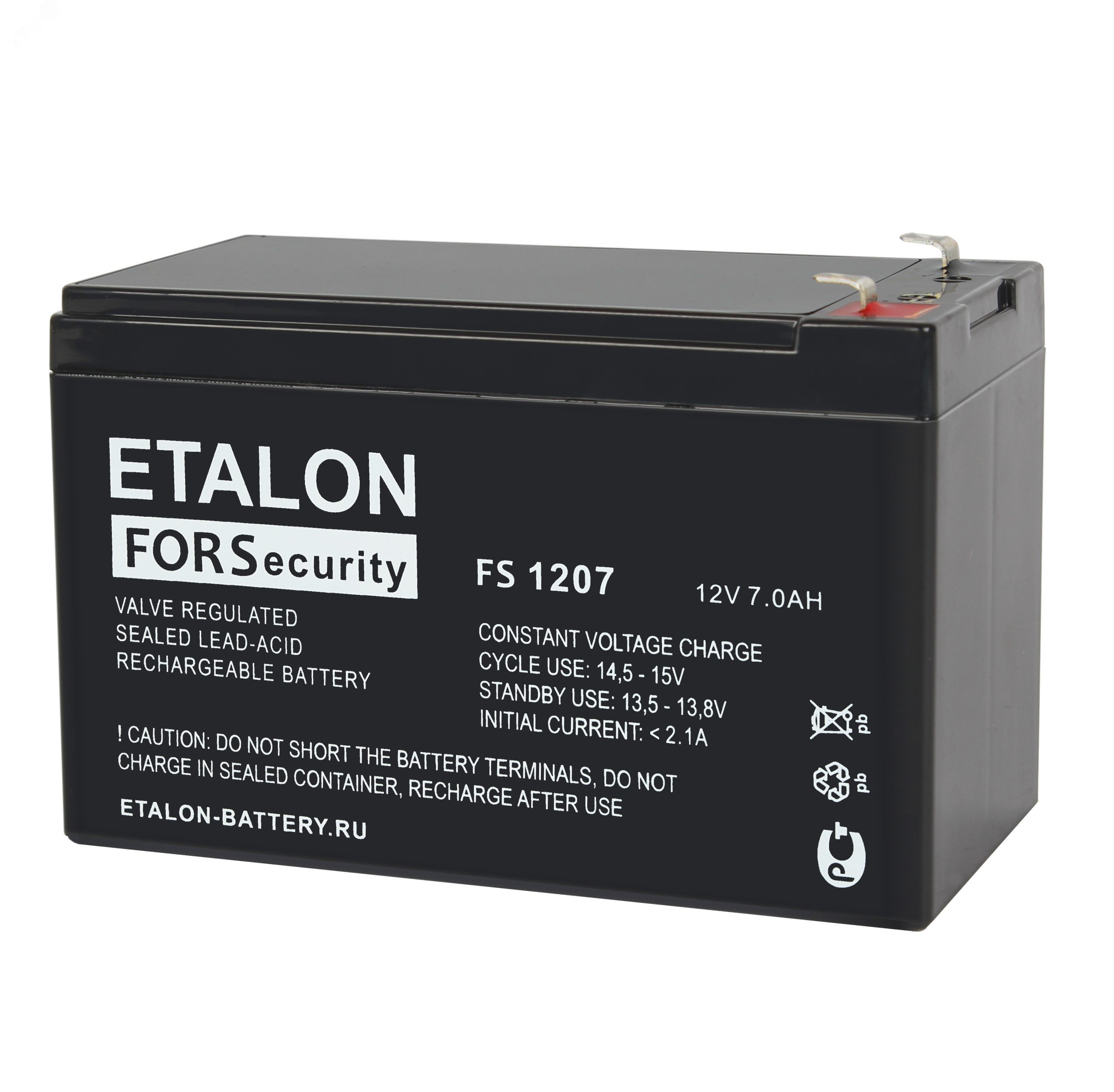 Аккумулятор FS 12В 7Ач FS 1207 ETALON BATTERY
