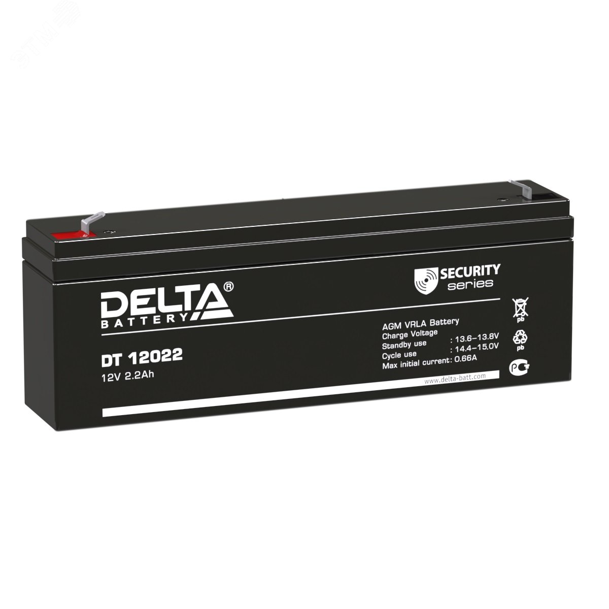 Аккумулятор DT 12В 2.2Ач DT 12022 DELTA